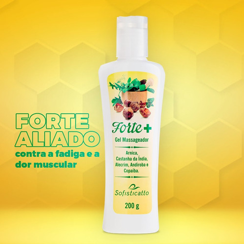  Gel Massageador Forte E Castanha Da India Alecrim Andiroba