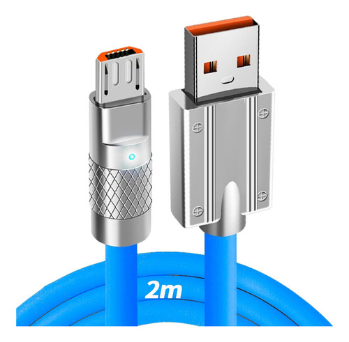 Cable De Carga Rápida Micro Usb De 120 W Y 6 A, Cable De Dat