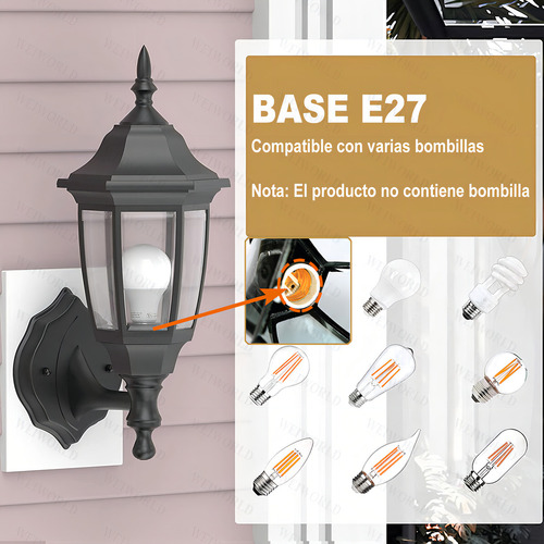 Foco Mural Hexagonal Zt-302, 127v, Sin Spotlights