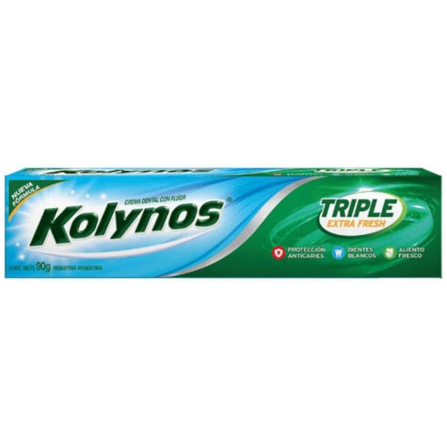 Pasta Dental Kolynos Triple Extra Fresh 90 Gramos