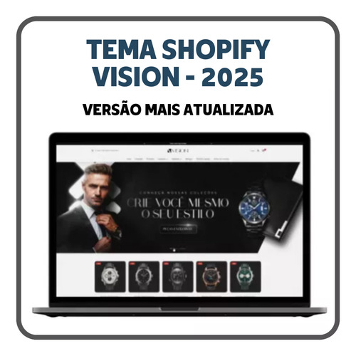 Tema Vision Nichado 2025 Atualizado - Shopify + Super Bônus