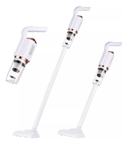 Aspirador De Po Portátil Recarregável Vertical Usb Bivolt Branco