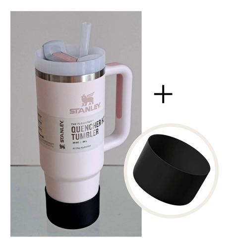 Stanley Quencher 30oz Vaso Taza Mug Termo Asa Con Funda Prot Rosa Claro-negro Quencher