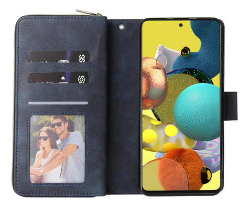 Zipper Phone Case For Samsung A50s A52