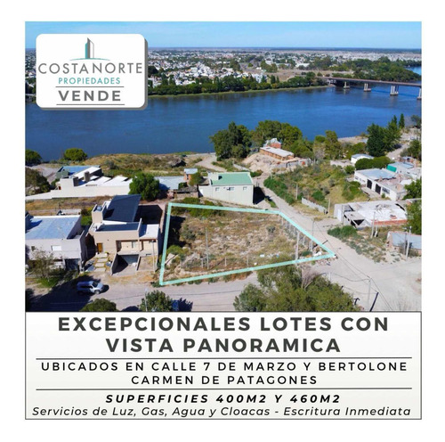 Hermosos Lotes Con Vista Panorámica Al Río En Patagones.