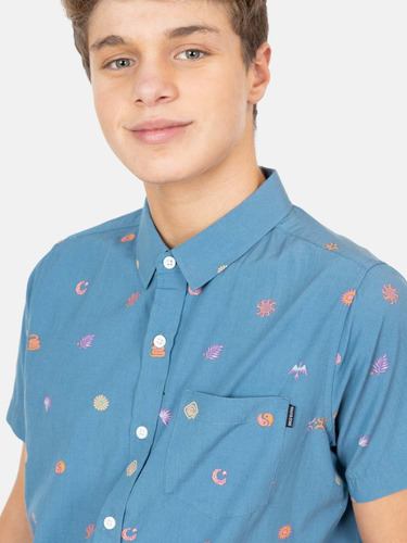 Camisa Mc Maripe Multicolor Infantil Maui And Sons