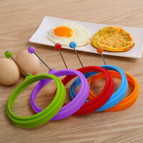 Anillos De Silicona Para Huevos, 5 Unidades, Antiadherentes,