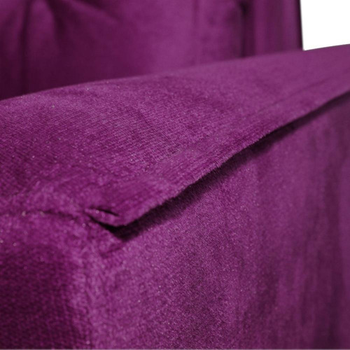 Sofá Cama Casal Reclinável Drika - Veludo Turkey Vinho