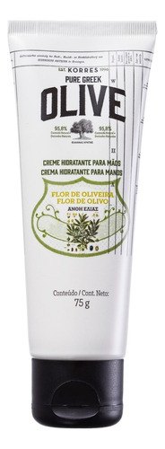 Creme Para As Mãos Korres Pure Greek Olive Flor De Oliveira 