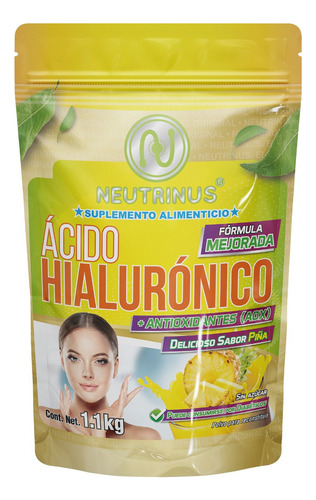 Suplemento Ácido Hialurónico Con Antioxidantes En Polvo