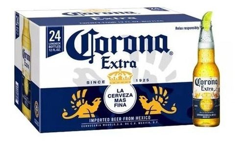 Cerveza Corona Caja X 4 Packs De 6 Unidades De 355 Ml