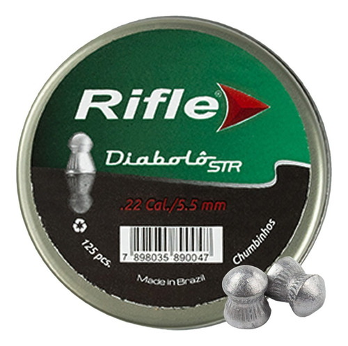 Chumbos Rifle Diabolo Str 5,5mm X 125 13,90gr - Camping Shop