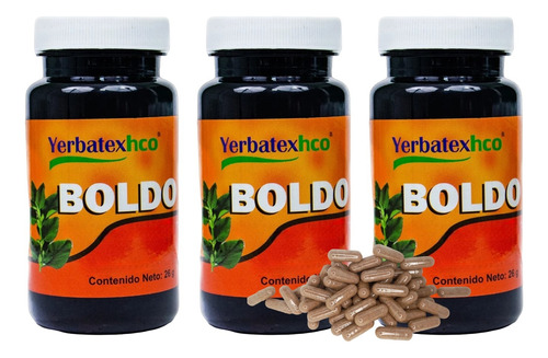 Pack 3 Té De Hierba Boldo Envase Con 65 Piezas C/u