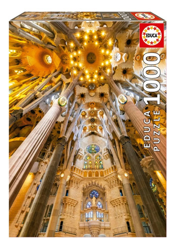 Puzzle Rompecabeza 1000 Pzs Interior Sagrada Familia Educa