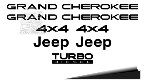 Calco Jeep Grand Cherokee Juego Kit