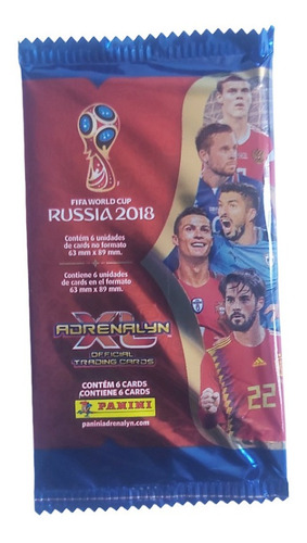 10 Sobres Adrenalyn De 6 Cartas Fifa World Cup Rusia 2018