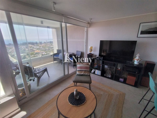 Depto Con Gran Vista , Piso Alto. 2 Dorm.bosques De Montemar