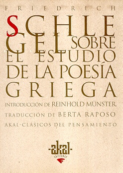 Sobre El Estudio De La Poesia Griega - Friedrich Schlegel