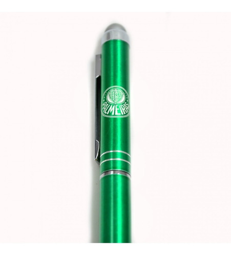 Kit Com 3 Canetas De Metal Touchscreen Oficial Palmeiras