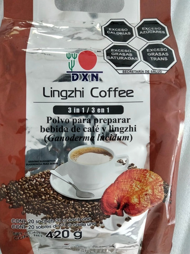 Café Saludable 3 En 1 Con Crema Y Ganoderma Dxn
