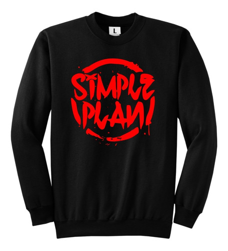 Buzo Clasico Simple Plan - Logo Circulo - Friza Premium 