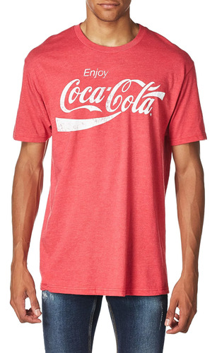 Coca-cola Polera Clásica De Coca Cola Coke Para Hombre, Co