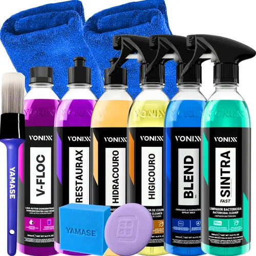 Kit Lavagem Automotiva Completa Profissional Produtos Vonixx