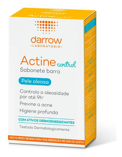 Darrow Actrine Control Sabonete Em Barra -  Pele Oleosa 70g