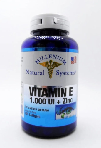 Vitamina E 1000 Iu + Zinc X 100 Soft  