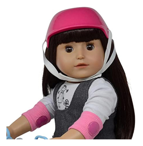 The New York Doll Collection Juego De Casco Y Scooter De