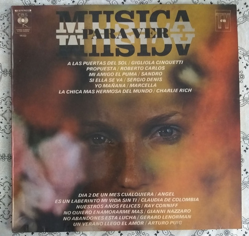 Musica Para Ver-sandro-sergio Denis Etc Lp Vinilo 1974