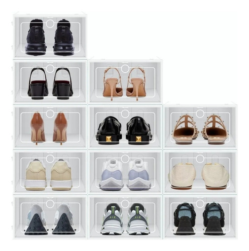 Cajas Organizadoras Para Zapatos Apilable 12 Piezas 