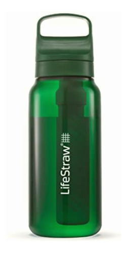 Lifestraw Go Series Botella De Filtro De Agua; 1 L; Verde