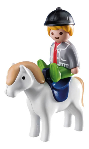 Playmobil 70410 1 2 3 Niño Con Pony