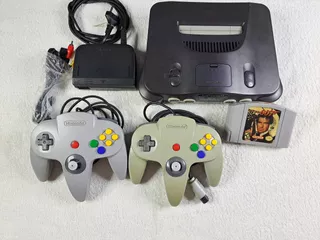 Console Nintendo 64 Com 007 Goldeneye E 2 Controles Originais 100% - Faço 600 Menor Preço. Fonte Bivolt