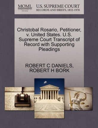 Libro Christobal Rosario, Petitioner, V. United States. U...