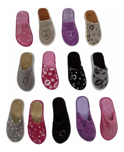 Pantuflas De Dama Polar Peluche Por Mayor 14 Un Sirtidos