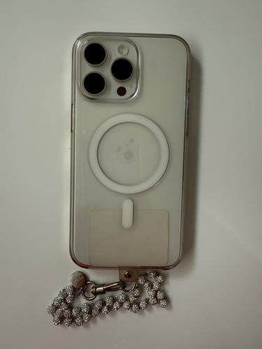 Iphone15 Promax 1tb Impec +apple Clear Case+pulsera Strass Plateado (Usado)