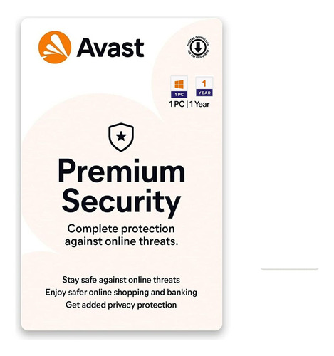 Avast Premium Security - 1 Año -- Proteccion 1 Pc (global)