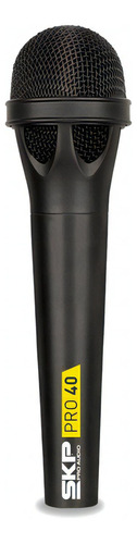 Microfono Profesional Skp Pro 40 Dinamico Unidireccional Color Negro
