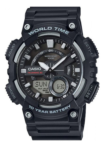 Reloj Para Hombre Casio Classic Aeq-110w-1avdf Negro