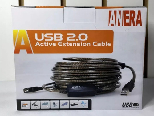 Cable Extensión Usb 2.0 Activa Amplificada 10mts 15mts