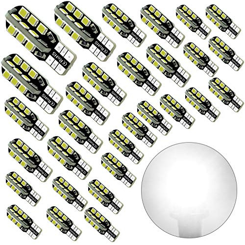 -30 X T15 Bombilla De Luz Led Super Brillante 6000k 12v...