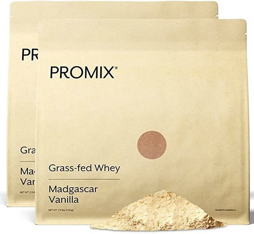 Promix Whey Protein Powder, Vanilla - 5lb Bulk - Grass-fed