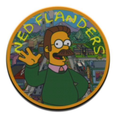 Parche Circular Simpsons Ned Flanders M01