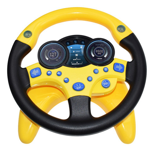 Juguete para volante del conductor con sensor amarillo