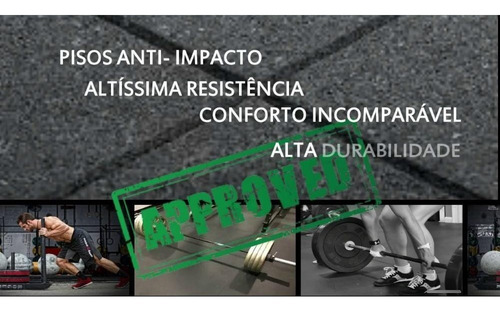 Imagem 5 de 8 de Piso Emborrachado Ultra Resistente Para Academia E Fitness