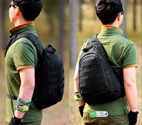 Imagen 5 de 5 de Morral Tactico Cruzado Porta Celular Tablet Mod. Brigade M36