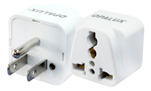 Adaptador Enchufe Con Toma Tierra Op-603-f Opalux Mihaba
