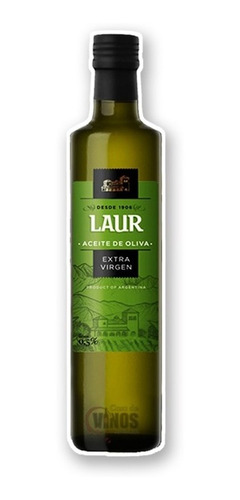Aceite De Oliva Extra Virgen Laur 500ml Vidrio